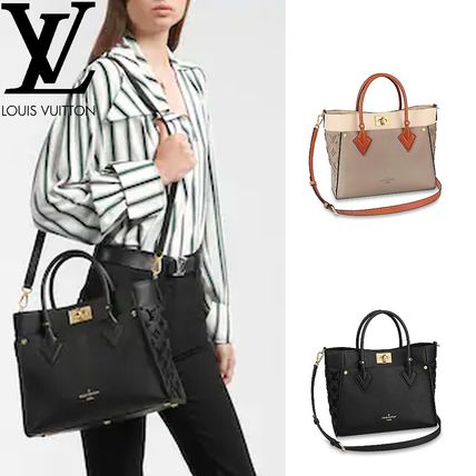 Louis Vuitton Monogram Casual Style 2WAY Leather Totes M53825 M53826 
