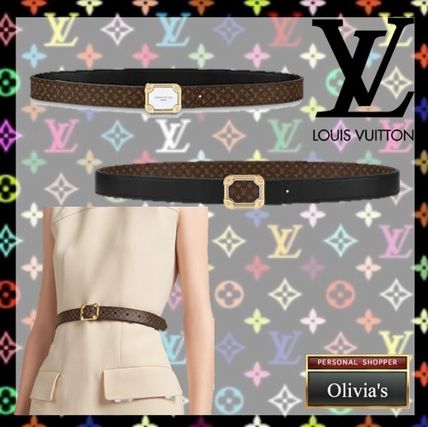 Louis Vuitton Monogram Leather Belts M0125V 