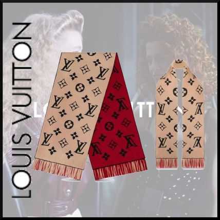Louis Vuitton MONOGRAM 2019 20AW Logomania Duo Scarf M73886 