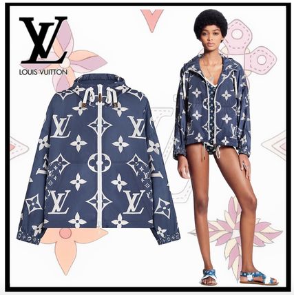 Louis Vuitton 2020 SS Monogram Unisex Nylon Street Style Long Sleeves Medium Logo