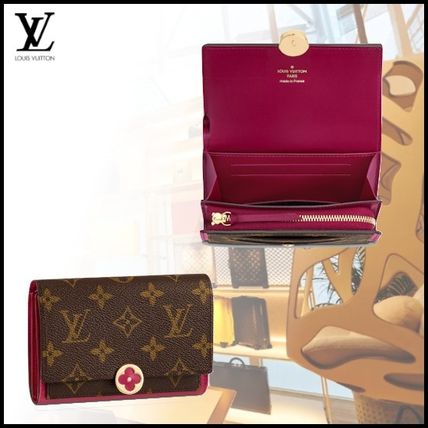 Louis Vuitton MONOGRAM 2018 SS Monogram Bi color Small Wallet Folding Wallets 