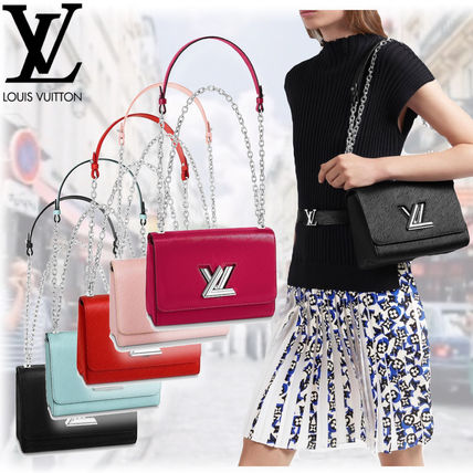 Louis Vuitton TWIST Leather Party Style Elegant Style Crossbody Bridal Logo