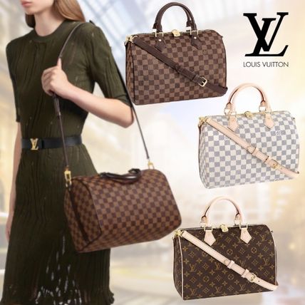 Louis Vuitton SPEEDY Monogram Casual Style Unisex 2WAY Leather Elegant Style N41367 N41373 M41112 