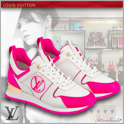 Louis Vuitton 2019 SS Plain Toe Rubber Sole Casual Style Blended Fabrics Plain 