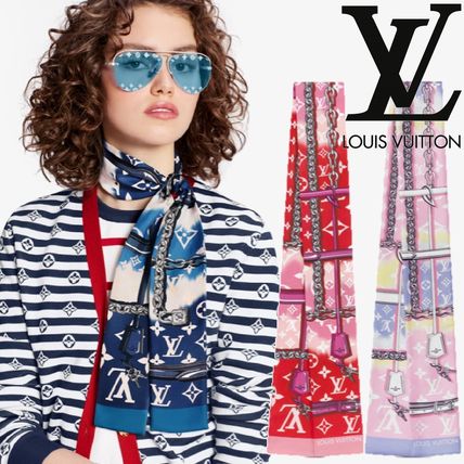 Louis Vuitton 2020 SS Monogram Silk Elegant Style Logo 