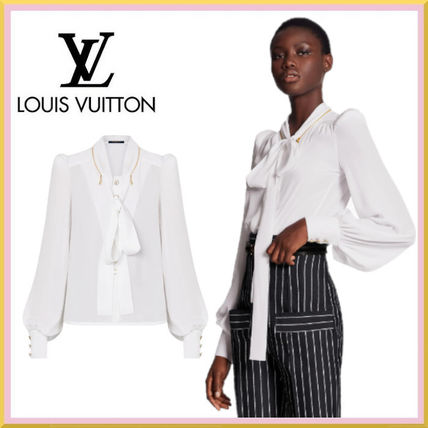 Louis Vuitton 2020 21AW Silk Long Sleeves Plain Shirts  Blouses 1A7SWV 