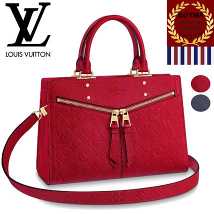 Louis Vuitton MONOGRAM EMPREINTE 2018 19AW Monogram Studded 2WAY Plain Leather Elegant Style Crossbody 