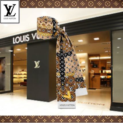 Louis Vuitton Monogram Silk Lightweight Scarves  Shawls 
