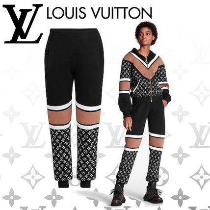 Louis Vuitton 2020 SS Monogram Street Style Plain Long Elegant Style Logo Pants 1A61ME 