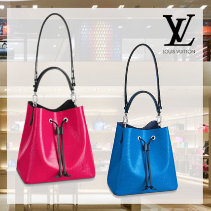 Louis Vuitton NEONOE Casual Style 2WAY Plain Leather Office Style Formal Style 