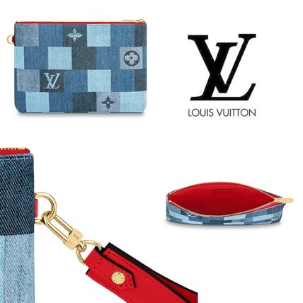 Louis Vuitton MONOGRAM Monogram Denim Formal Style Clutches M68761 