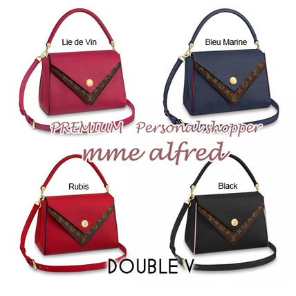 Louis Vuitton 2017 18AW Monogram 2WAY Plain Leather Handbags 