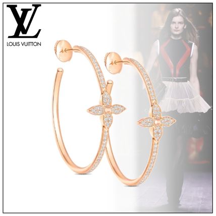 Louis Vuitton Idylle Blossom Hoops Pink Gold And Diamonds Q96839 