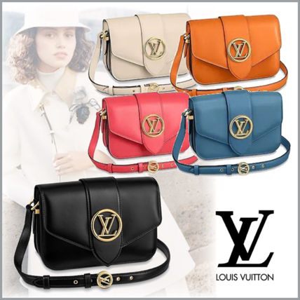 Louis Vuitton PONT NEUF 2020 21AW Casual Style Plain Leather Elegant Style Crossbody