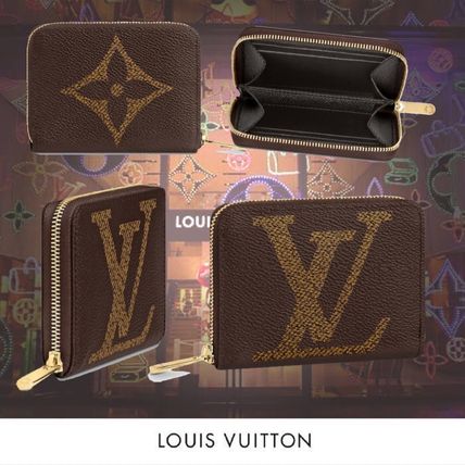 Louis Vuitton ZIPPY COIN PURSE 2019 20AW Monogram Calfskin Long Wallet Logo Coin Cases 