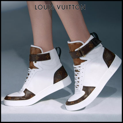 Louis Vuitton MONOGRAM 2020 SS Monogram Plain Toe Rubber Sole Lace up Casual Style 