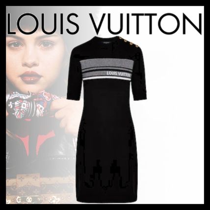Louis Vuitton 2020 Cruise Lv Intarsia Signature Dress 1A5QL2 