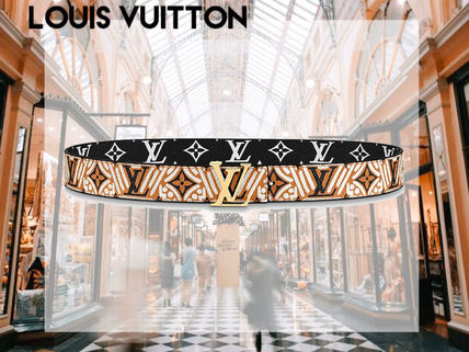 Louis Vuitton 2020 21AW Monogram Leather Elegant Style Logo Belts M0311U 