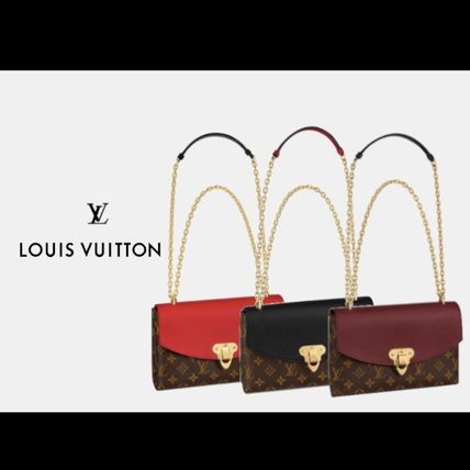 Louis Vuitton SAINT PLACIDE Casual Style 2WAY Chain Leather Party Style Elegant Style 
