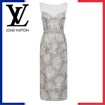 Louis Vuitton 2020 21AW Tight Sleeveless Sheer Dresses 