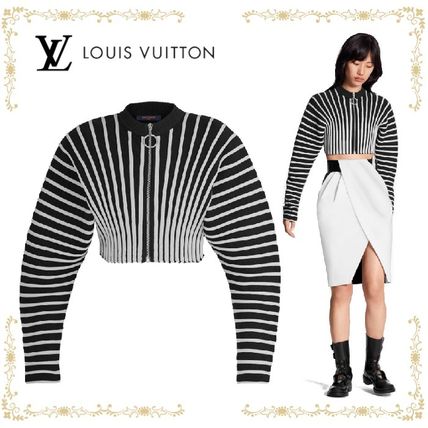 Louis Vuitton 2020 SS Accordion Pleats Cropped Cardigan 1A636L 
