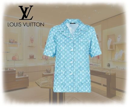 Louis Vuitton Monogram Silk Logo Lounge  Sleepwear 1A60VE 