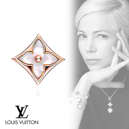 Louis Vuitton 2020 SS 18K Gold Elegant Style Earrings Q96426 