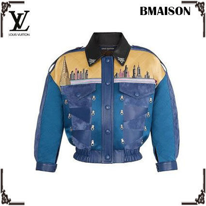 Louis Vuitton 2020 SS Printed Bi Material Quilted Jacket 1A62BV 