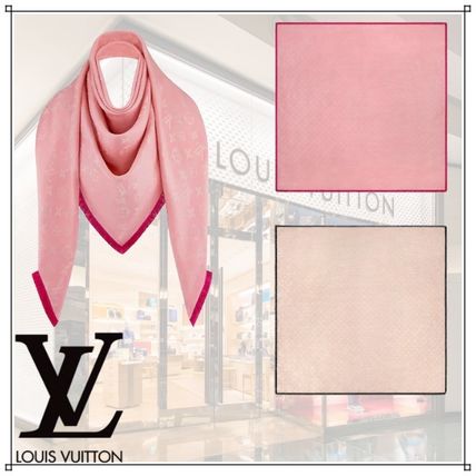 Louis Vuitton Plain Knit  Fur Scarves M76083 M76082 