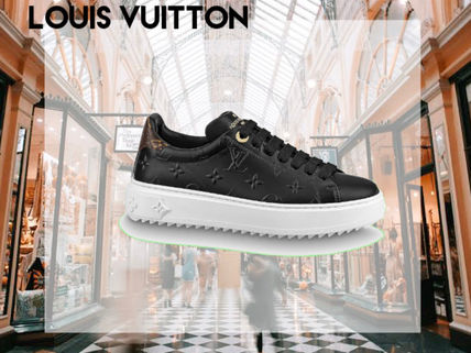 Louis Vuitton 2020 21AW Monogram Plain Toe Rubber Sole Casual Style Blended Fabrics 1A87P0 