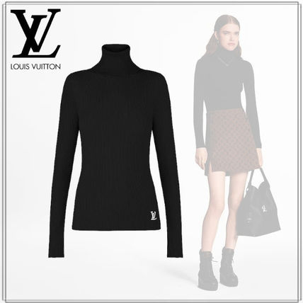 Louis Vuitton 2020 21AW Casual Style Wool Silk Long Sleeves Plain Logo