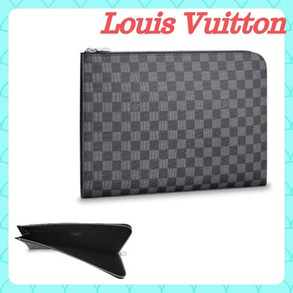 Louis Vuitton DAMIER GRAPHITE 2019 SS Pochette Jour Gm N64437 