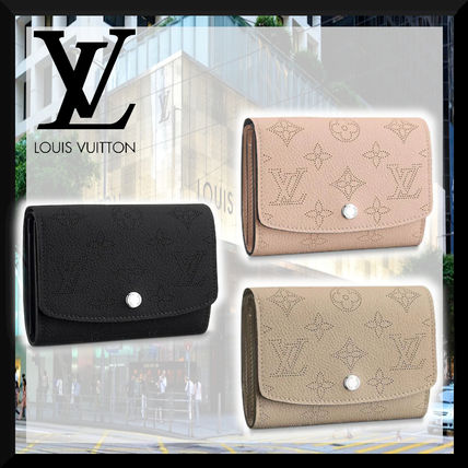 Louis Vuitton MAHINA 2018 SS Monogram Blended Fabrics Leather Small Wallet Coin Cases M62542 M62541 M62540 
