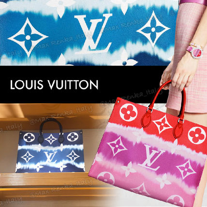 Louis Vuitton 2020 SS Monogram Casual Style Tie dye 2WAY Leather Office Style 