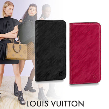 Louis Vuitton EPI 2019 20AW Unisex Blended Fabrics Street Style Plain Leather iPhone XR 