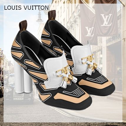 Louis Vuitton 2020 SS Plain Toe Casual Style Blended Fabrics Street Style Bi color 1A7TYY 