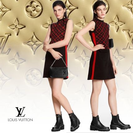 Louis Vuitton MONOGRAM Short Monogram Casual Style Tight Sleeveless U Neck 1A837V 