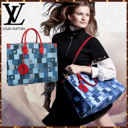 Louis Vuitton MONOGRAM 2020 SS Other Plaid Patterns Monogram Denim Blended Fabrics A4 