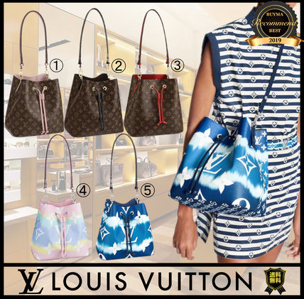 Louis Vuitton NEONOE Monogram Casual Style 2WAY Leather Purses Crossbody Logo 