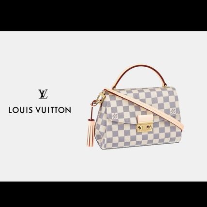 Louis Vuitton DAMIER AZUR Casual Style Canvas Tassel 2WAY Elegant Style Crossbody 