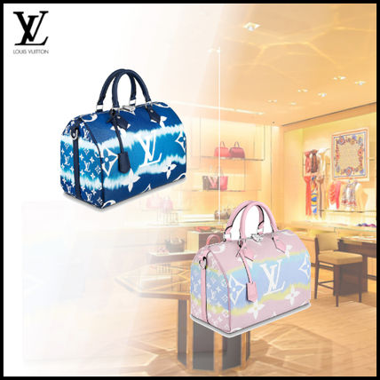 Louis Vuitton SPEEDY 2020 SS Monogram Canvas Tie dye 2WAY Bi color Crossbody Bucket Bags 