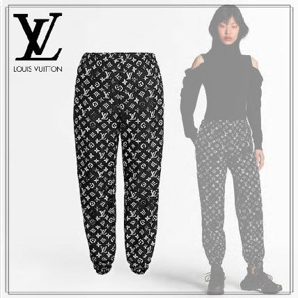 Louis Vuitton Monogram Casual Style Logo Pants