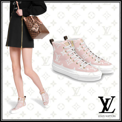 Louis Vuitton 2020 SS Monogram Rubber Sole Casual Style Leather Logo 1A5U0L 1A5U09 