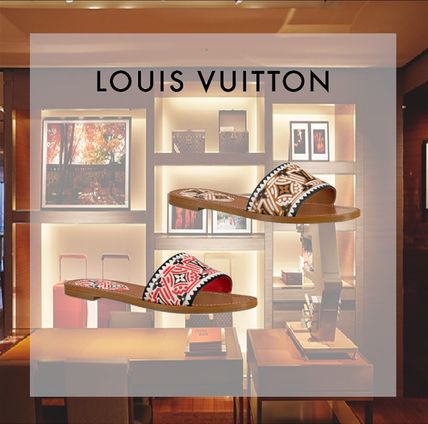 Louis Vuitton Monogram Leather Logo Sandals 1A85AU 1A85BO 