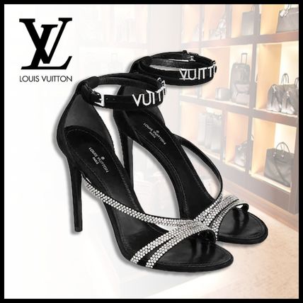 Louis Vuitton 2020 SS Open Toe Casual Style Bi color Plain Leather Pin Heels 1A5L30 