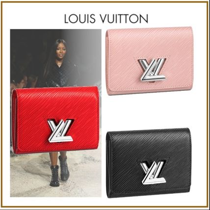 Louis Vuitton EPI Blended Fabrics Plain Leather Folding Wallet Small Wallet 