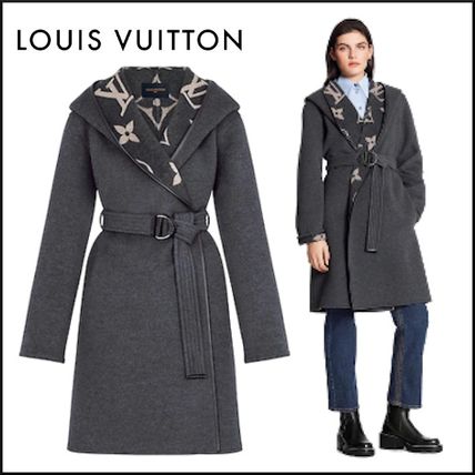 Louis Vuitton MONOGRAM Monogram Casual Style Wool Plain Medium Office Style 1A82GO 