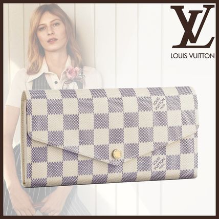 Louis Vuitton DAMIER AZUR 2020 SS Sarah Wallet N63208 
