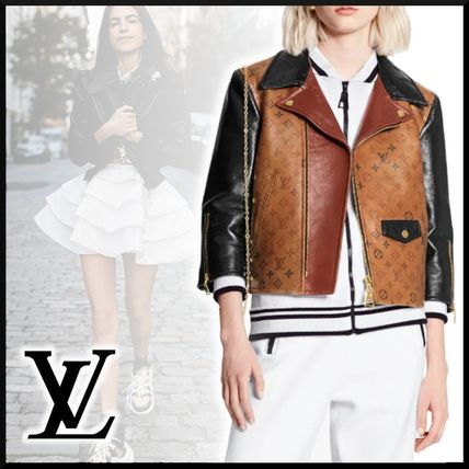Louis Vuitton 2020 21AW Leather Logo Jackets 1A82K0 
