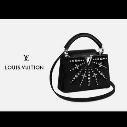 Louis Vuitton CAPUCINES 2WAY Party Style Elegant Style Crossbody Logo Handbags 